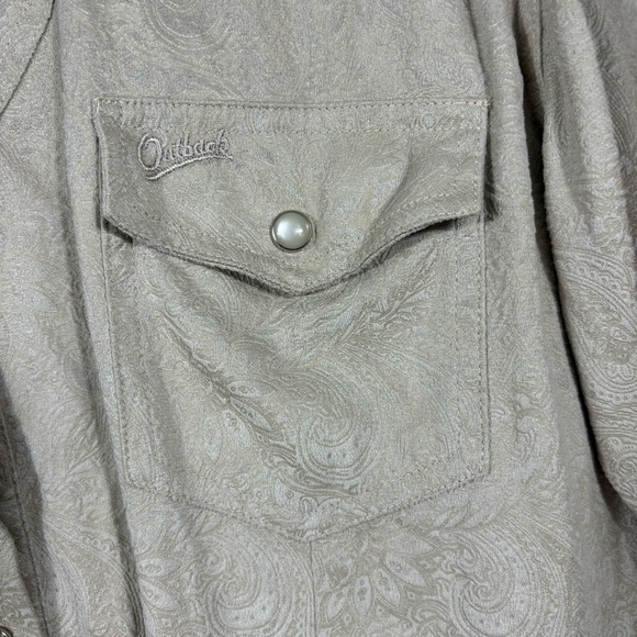 Outback Trading Company Willows Suede Button Down Shirt | Size XL - Picture 3 of 7